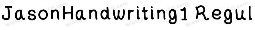 JasonHandwriting1 Regular字体转换